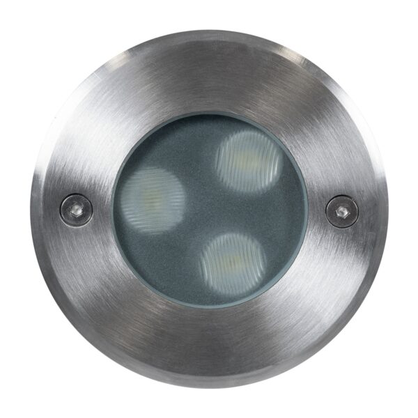 GloboStar® UNDERWATER-GUNE 90404 Υποβρύχιο Χωνευτό Φωτιστικό Σποτ Ειδικό για Σιντριβάνια LED 12W 1080lm 60° DC 24V Αδιάβροχο IP68 Φ10 x Υ7.5cm Θερμό Λευκό 2700K – Ανοξείδωτο Ατσάλι – 3 Years Warranty