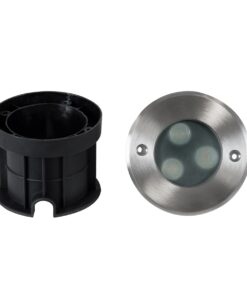 GloboStar® UNDERWATER-GUNE 90404 Υποβρύχιο Χωνευτό Φωτιστικό Σποτ Ειδικό για Σιντριβάνια LED 12W 1080lm 60° DC 24V Αδιάβροχο IP68 Φ10 x Υ7.5cm Θερμό Λευκό 2700K – Ανοξείδωτο Ατσάλι – 3 Years Warranty