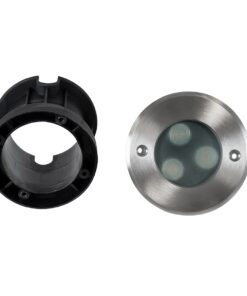 GloboStar® UNDERWATER-GUNE 90404 Υποβρύχιο Χωνευτό Φωτιστικό Σποτ Ειδικό για Σιντριβάνια LED 12W 1080lm 60° DC 24V Αδιάβροχο IP68 Φ10 x Υ7.5cm Θερμό Λευκό 2700K – Ανοξείδωτο Ατσάλι – 3 Years Warranty