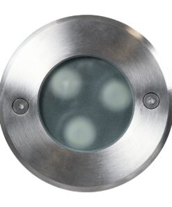 GloboStar® UNDERWATER-GUNE 90406 Υποβρύχιο Χωνευτό Φωτιστικό Σποτ Ειδικό για Σιντριβάνια LED 12W 1020lm 60° DC 24V Αδιάβροχο IP68 Φ10 x Υ7.5cm RGBW DMX512 – Ανοξείδωτο Ατσάλι – 3 Years Warranty