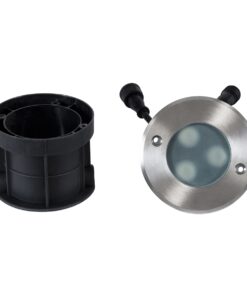 GloboStar® UNDERWATER-GUNE 90406 Υποβρύχιο Χωνευτό Φωτιστικό Σποτ Ειδικό για Σιντριβάνια LED 12W 1020lm 60° DC 24V Αδιάβροχο IP68 Φ10 x Υ7.5cm RGBW DMX512 – Ανοξείδωτο Ατσάλι – 3 Years Warranty