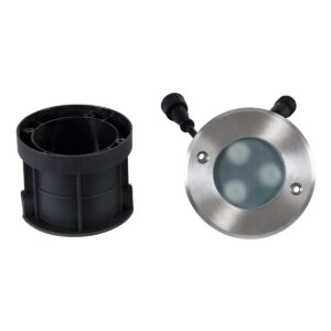 GloboStar® UNDERWATER-GUNE 90406 Υποβρύχιο Χωνευτό Φωτιστικό Σποτ Ειδικό για Σιντριβάνια LED 12W 1020lm 60° DC 24V Αδιάβροχο IP68 Φ10 x Υ7.5cm RGBW DMX512 – Ανοξείδωτο Ατσάλι – 3 Years Warranty