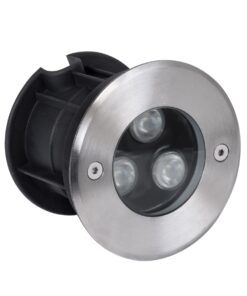 GloboStar® UNDERWATER-HUNI 90416 Υποβρύχιο Χωνευτό Φωτιστικό Σποτ Ειδικό για Σιντριβάνια LED 3W 255lm 30° DC 24V Αδιάβροχο IP68 Φ10 x Υ7.5cm RGBW DMX512 – Ανοξείδωτο Ατσάλι – 3 Years Warranty