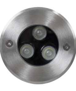 GloboStar® UNDERWATER-HUNI 90416 Υποβρύχιο Χωνευτό Φωτιστικό Σποτ Ειδικό για Σιντριβάνια LED 3W 255lm 30° DC 24V Αδιάβροχο IP68 Φ10 x Υ7.5cm RGBW DMX512 – Ανοξείδωτο Ατσάλι – 3 Years Warranty