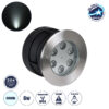 GloboStar® UNDERWATER-YUNI 90418 Υποβρύχιο Χωνευτό Φωτιστικό Σποτ Ειδικό για Σιντριβάνια LED 6W 600lm 30° DC 24V Αδιάβροχο IP68 Φ15 x Υ10cm Ψυχρό Λευκό 6000K – Ανοξείδωτο Ατσάλι – 3 Years Warranty