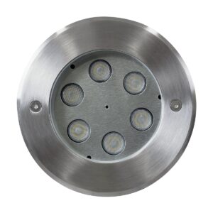 GloboStar® UNDERWATER-YUNI 90418 Υποβρύχιο Χωνευτό Φωτιστικό Σποτ Ειδικό για Σιντριβάνια LED 6W 600lm 30° DC 24V Αδιάβροχο IP68 Φ15 x Υ10cm Ψυχρό Λευκό 6000K – Ανοξείδωτο Ατσάλι – 3 Years Warranty