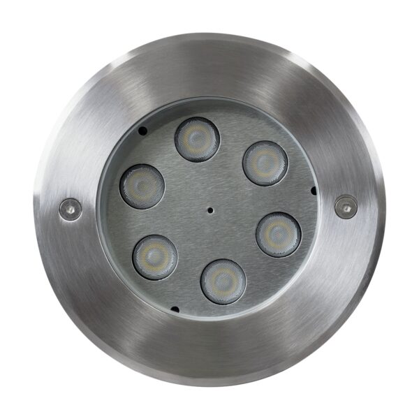GloboStar® UNDERWATER-YUNI 90418 Υποβρύχιο Χωνευτό Φωτιστικό Σποτ Ειδικό για Σιντριβάνια LED 6W 600lm 30° DC 24V Αδιάβροχο IP68 Φ15 x Υ10cm Ψυχρό Λευκό 6000K – Ανοξείδωτο Ατσάλι – 3 Years Warranty