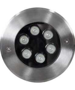 GloboStar® UNDERWATER-YUNI 90419 Υποβρύχιο Χωνευτό Φωτιστικό Σποτ Ειδικό για Σιντριβάνια LED 6W 510lm 30° DC 24V Αδιάβροχο IP68 Φ15 x Υ10cm RGBW DMX512 – Ανοξείδωτο Ατσάλι – 3 Years Warranty