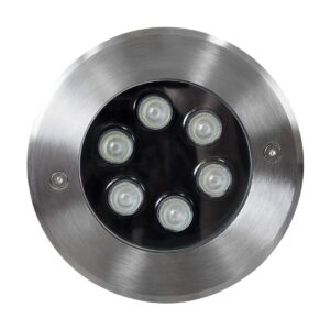 GloboStar® UNDERWATER-YUNI 90419 Υποβρύχιο Χωνευτό Φωτιστικό Σποτ Ειδικό για Σιντριβάνια LED 6W 510lm 30° DC 24V Αδιάβροχο IP68 Φ15 x Υ10cm RGBW DMX512 – Ανοξείδωτο Ατσάλι – 3 Years Warranty