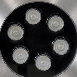 GloboStar® UNDERWATER-YUNI 90419 Υποβρύχιο Χωνευτό Φωτιστικό Σποτ Ειδικό για Σιντριβάνια LED 6W 510lm 30° DC 24V Αδιάβροχο IP68 Φ15 x Υ10cm RGBW DMX512 – Ανοξείδωτο Ατσάλι – 3 Years Warranty