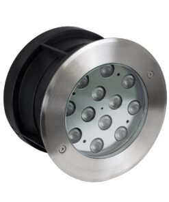 GloboStar® UNDERWATER-TUNI 90421 Υποβρύχιο Χωνευτό Φωτιστικό Σποτ Ειδικό για Σιντριβάνια LED 12W 1200lm 30° DC 24V Αδιάβροχο IP68 Φ18 x Υ11cm Ψυχρό Λευκό 6000K – Ανοξείδωτο Ατσάλι – 3 Years Warranty