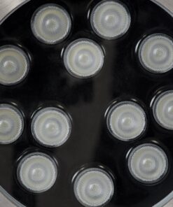 GloboStar® UNDERWATER-TUNI 90422 Υποβρύχιο Χωνευτό Φωτιστικό Σποτ Ειδικό για Σιντριβάνια LED 12W 1020lm 30° DC 24V Αδιάβροχο IP68 Φ18 x Υ11cm RGBW DMX512 – Ανοξείδωτο Ατσάλι – 3 Years Warranty