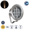 GloboStar® UNDERWATER-JERRY 90423 Υποβρύχιο Επιφανειακό Φωτιστικό Σποτ Ειδικό για Σιντριβάνια – Πισίνες – Τζακούζι LED 12W 1080lm 120° DC 24V Αδιάβροχο IP68 Μ14.5 x Π7 x Υ19cm Θερμό Λευκό 2700K – Ανοξείδωτο Ατσάλι SS304 – 3 Years Warranty