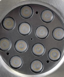 GloboStar® UNDERWATER-JERRY 90424 Υποβρύχιο Επιφανειακό Φωτιστικό Σποτ Ειδικό για Σιντριβάνια – Πισίνες – Τζακούζι LED 12W 1200lm 30° DC 24V Αδιάβροχο IP68 Μ14.5 x Π7 x Υ19cm Ψυχρό Λευκό 6000K – Ανοξείδωτο Ατσάλι SS304 – 3 Years Warranty