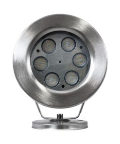 GloboStar® UNDERWATER-DEDY 90427 Υποβρύχιο Επιφανειακό Φωτιστικό Σποτ Ειδικό για Σιντριβάνια – Πισίνες – Τζακούζι LED 6W 600lm 30° DC 24V Αδιάβροχο IP68 Μ12 x Π7.5 x Υ14.5cm Ψυχρό Λευκό 6000K – Ανοξείδωτο Ατσάλι SS304 – 3 Years Warranty