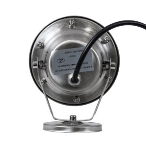 GloboStar® UNDERWATER-DEDY 90427 Υποβρύχιο Επιφανειακό Φωτιστικό Σποτ Ειδικό για Σιντριβάνια – Πισίνες – Τζακούζι LED 6W 600lm 30° DC 24V Αδιάβροχο IP68 Μ12 x Π7.5 x Υ14.5cm Ψυχρό Λευκό 6000K – Ανοξείδωτο Ατσάλι SS304 – 3 Years Warranty