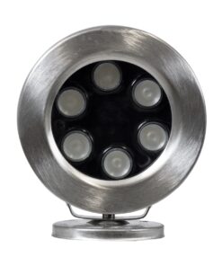 GloboStar® UNDERWATER-DEDY 90428 Υποβρύχιο Επιφανειακό Φωτιστικό Σποτ Ειδικό για Σιντριβάνια – Πισίνες – Τζακούζι LED 6W 510lm 30° DC 24V Αδιάβροχο IP68 Μ12 x Π7.5 x Υ14.5cm RGBW DMX512 – Ανοξείδωτο Ατσάλι SS304 – 3 Years Warranty