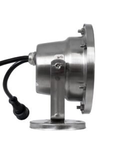 GloboStar® UNDERWATER-DEDY 90428 Υποβρύχιο Επιφανειακό Φωτιστικό Σποτ Ειδικό για Σιντριβάνια – Πισίνες – Τζακούζι LED 6W 510lm 30° DC 24V Αδιάβροχο IP68 Μ12 x Π7.5 x Υ14.5cm RGBW DMX512 – Ανοξείδωτο Ατσάλι SS304 – 3 Years Warranty