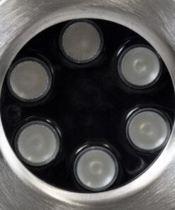 GloboStar® UNDERWATER-DEDY 90428 Υποβρύχιο Επιφανειακό Φωτιστικό Σποτ Ειδικό για Σιντριβάνια – Πισίνες – Τζακούζι LED 6W 510lm 30° DC 24V Αδιάβροχο IP68 Μ12 x Π7.5 x Υ14.5cm RGBW DMX512 – Ανοξείδωτο Ατσάλι SS304 – 3 Years Warranty