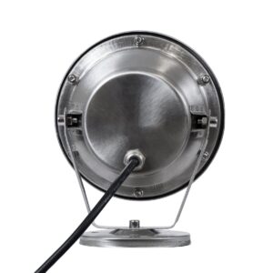 GloboStar® UNDERWATER-DENIS 90430 Υποβρύχιο Επιφανειακό Φωτιστικό Σποτ Ειδικό για Σιντριβάνια – Πισίνες – Τζακούζι LED 12W 1200lm 30° DC 24V Αδιάβροχο IP68 Μ14.5 x Π7 x Υ17cm Ψυχρό Λευκό 6000K – Ανοξείδωτο Ατσάλι SS304 – 3 Years Warranty