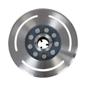 GloboStar® UNDERWATER-DENIS 90433 Υποβρύχιο Χωνευτό Φωτιστικό Σποτ Ειδικό για Σιντριβάνια – Πισίνες – Τζακούζι LED 9W 900lm 30° DC 24V Αδιάβροχο IP68 Φ21 x Υ7.5cm Ψυχρό Λευκό 6000K – Ανοξείδωτο Ατσάλι SS304 – 3 Years Warranty