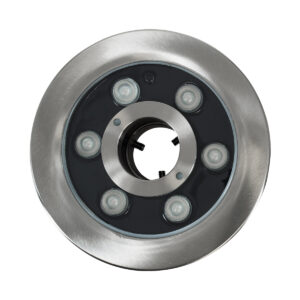 GloboStar® UNDERWATER-DENIS 90437 Υποβρύχιο Χωνευτό Φωτιστικό Σποτ Ειδικό για Σιντριβάνια – Πισίνες – Τζακούζι LED 9W 765lm 30° DC 24V Αδιάβροχο IP68 Φ16.7 x Υ7.5cm RGBW DMX512 – Ανοξείδωτο Ατσάλι SS304 – 3 Years Warranty