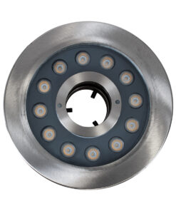 GloboStar® UNDERWATER-DENIS 90438 Υποβρύχιο Χωνευτό Φωτιστικό Σποτ Ειδικό για Σιντριβάνια – Πισίνες – Τζακούζι LED 12W 1080lm 30° DC 24V Αδιάβροχο IP68 Φ19.5 x Υ7.5cm Θερμό Λευκό 2700K – Ανοξείδωτο Ατσάλι SS304 – 3 Years Warranty