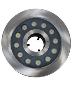 GloboStar® UNDERWATER-DENIS 90439 Υποβρύχιο Χωνευτό Φωτιστικό Σποτ Ειδικό για Σιντριβάνια – Πισίνες – Τζακούζι LED 12W 1200lm 30° DC 24V Αδιάβροχο IP68 Φ19.5 x Υ7.5cm Ψυχρό Λευκό 6000K – Ανοξείδωτο Ατσάλι SS304 – 3 Years Warranty