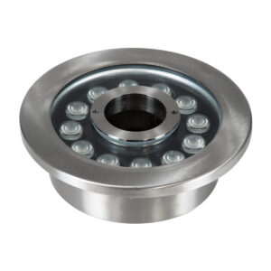 GloboStar® UNDERWATER-DENIS 90440 Υποβρύχιο Χωνευτό Φωτιστικό Σποτ Ειδικό για Σιντριβάνια – Πισίνες – Τζακούζι LED 12W 1020lm 30° DC 24V Αδιάβροχο IP68 Φ19.5 x Υ7.5cm RGBW DMX512 – Ανοξείδωτο Ατσάλι SS304 – 3 Years Warranty