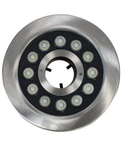 GloboStar® UNDERWATER-DENIS 90440 Υποβρύχιο Χωνευτό Φωτιστικό Σποτ Ειδικό για Σιντριβάνια – Πισίνες – Τζακούζι LED 12W 1020lm 30° DC 24V Αδιάβροχο IP68 Φ19.5 x Υ7.5cm RGBW DMX512 – Ανοξείδωτο Ατσάλι SS304 – 3 Years Warranty