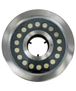 GloboStar® UNDERWATER-DENIS 90442 Υποβρύχιο Χωνευτό Φωτιστικό Σποτ Ειδικό για Σιντριβάνια – Πισίνες – Τζακούζι LED 18W 1800lm 30° DC 24V Αδιάβροχο IP68 Φ21.5 x Υ8cm Ψυχρό Λευκό 6000K – Ανοξείδωτο Ατσάλι SS304 – 3 Years Warranty