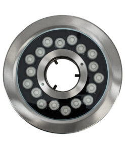 GloboStar® UNDERWATER-DENIS 90443 Υποβρύχιο Χωνευτό Φωτιστικό Σποτ Ειδικό για Σιντριβάνια – Πισίνες – Τζακούζι LED 18W 1530lm 30° DC 24V Αδιάβροχο IP68 Φ21.5 x Υ8cm RGBW DMX512 – Ανοξείδωτο Ατσάλι SS304 – 3 Years Warranty