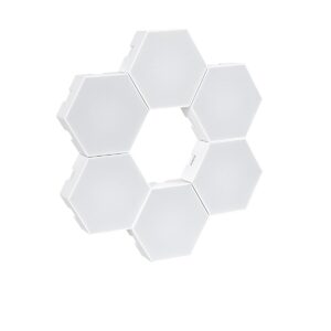 GloboStar® DIGIOCTA 90448 Σετ 6 Ψηφιακων LED RGB Φωτιστικών Κυψελών με Ψηφιακό Controller με WiFi Smart APP & Ασύρματο Χειριστήριο RF 2.4Ghz – LED SMD 5050 9W/Σετ 84PIXEL/Σετ 720lm/Σετ 120° DC 5V με USB 2.0 IP20 Πολύχρωμο RGB – Dimmable – Μ10.5 x Π10.5 x Υ3cm Ανά Κυψέλη – 2 Χρόνια Εγγύηση