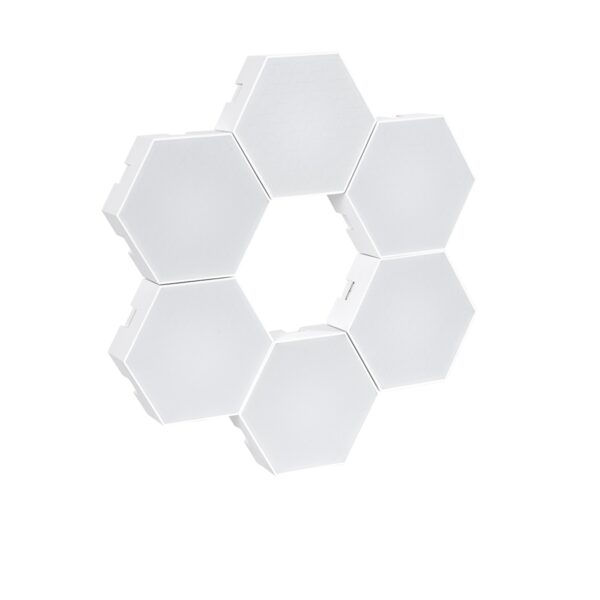GloboStar® DIGIOCTA 90448 Σετ 6 Ψηφιακων LED RGB Φωτιστικών Κυψελών με Ψηφιακό Controller με WiFi Smart APP & Ασύρματο Χειριστήριο RF 2.4Ghz – LED SMD 5050 9W/Σετ 84PIXEL/Σετ 720lm/Σετ 120° DC 5V με USB 2.0 IP20 Πολύχρωμο RGB – Dimmable – Μ10.5 x Π10.5 x Υ3cm Ανά Κυψέλη – 2 Χρόνια Εγγύηση