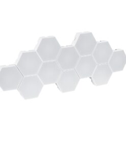 GloboStar® DIGIOCTA 90449 Σετ 12 Ψηφιακων LED RGB Φωτιστικών Κυψελών με Ψηφιακό Controller με WiFi Smart APP & Ασύρματο Χειριστήριο RF 2.4Ghz – LED SMD 5050 18W/Σετ 168PIXEL/Σετ 1440lm/Σετ 120° DC 5V με USB 2.0 IP20 Πολύχρωμο RGB – Dimmable – Μ10.5 x Π10.5 x Υ3cm Ανά Κυψέλη – 2 Χρόνια Εγγύηση