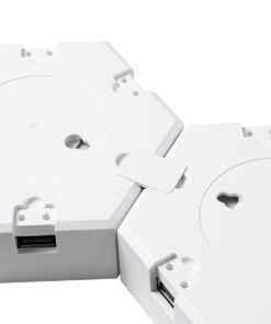 GloboStar® DIGIOCTA 90449 Σετ 12 Ψηφιακων LED RGB Φωτιστικών Κυψελών με Ψηφιακό Controller με WiFi Smart APP & Ασύρματο Χειριστήριο RF 2.4Ghz – LED SMD 5050 18W/Σετ 168PIXEL/Σετ 1440lm/Σετ 120° DC 5V με USB 2.0 IP20 Πολύχρωμο RGB – Dimmable – Μ10.5 x Π10.5 x Υ3cm Ανά Κυψέλη – 2 Χρόνια Εγγύηση