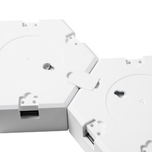 GloboStar® DIGIOCTA 90449 Σετ 12 Ψηφιακων LED RGB Φωτιστικών Κυψελών με Ψηφιακό Controller με WiFi Smart APP & Ασύρματο Χειριστήριο RF 2.4Ghz – LED SMD 5050 18W/Σετ 168PIXEL/Σετ 1440lm/Σετ 120° DC 5V με USB 2.0 IP20 Πολύχρωμο RGB – Dimmable – Μ10.5 x Π10.5 x Υ3cm Ανά Κυψέλη – 2 Χρόνια Εγγύηση