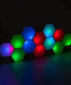 GloboStar® DIGIOCTA 90449 Σετ 12 Ψηφιακων LED RGB Φωτιστικών Κυψελών με Ψηφιακό Controller με WiFi Smart APP & Ασύρματο Χειριστήριο RF 2.4Ghz – LED SMD 5050 18W/Σετ 168PIXEL/Σετ 1440lm/Σετ 120° DC 5V με USB 2.0 IP20 Πολύχρωμο RGB – Dimmable – Μ10.5 x Π10.5 x Υ3cm Ανά Κυψέλη – 2 Χρόνια Εγγύηση