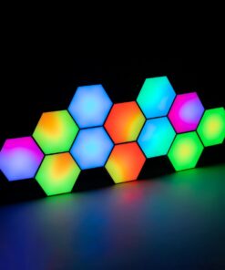 GloboStar® DIGIOCTA 90449 Σετ 12 Ψηφιακων LED RGB Φωτιστικών Κυψελών με Ψηφιακό Controller με WiFi Smart APP & Ασύρματο Χειριστήριο RF 2.4Ghz – LED SMD 5050 18W/Σετ 168PIXEL/Σετ 1440lm/Σετ 120° DC 5V με USB 2.0 IP20 Πολύχρωμο RGB – Dimmable – Μ10.5 x Π10.5 x Υ3cm Ανά Κυψέλη – 2 Χρόνια Εγγύηση