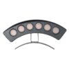 GloboStar® TREELIGHT-PLANTE 90459 Κυρτή Μπάρα Φωτισμού Wall Washer Ειδική για Φυτά – Δέντρα LED 6W 630lm 15° DC 24V Αδιάβροχο IP67 Μ18 x Π3.7 x Υ7.5cm RGBW DMX512 – Γκρι Ανθρακί – 3 Years Warranty
