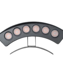 GloboStar® TREELIGHT-PLANTE 90459 Κυρτή Μπάρα Φωτισμού Wall Washer Ειδική για Φυτά – Δέντρα LED 6W 630lm 15° DC 24V Αδιάβροχο IP67 Μ18 x Π3.7 x Υ7.5cm RGBW DMX512 – Γκρι Ανθρακί – 3 Years Warranty