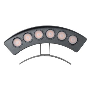 GloboStar® TREELIGHT-PLANTE 90459 Κυρτή Μπάρα Φωτισμού Wall Washer Ειδική για Φυτά – Δέντρα LED 6W 630lm 15° DC 24V Αδιάβροχο IP67 Μ18 x Π3.7 x Υ7.5cm RGBW DMX512 – Γκρι Ανθρακί – 3 Years Warranty