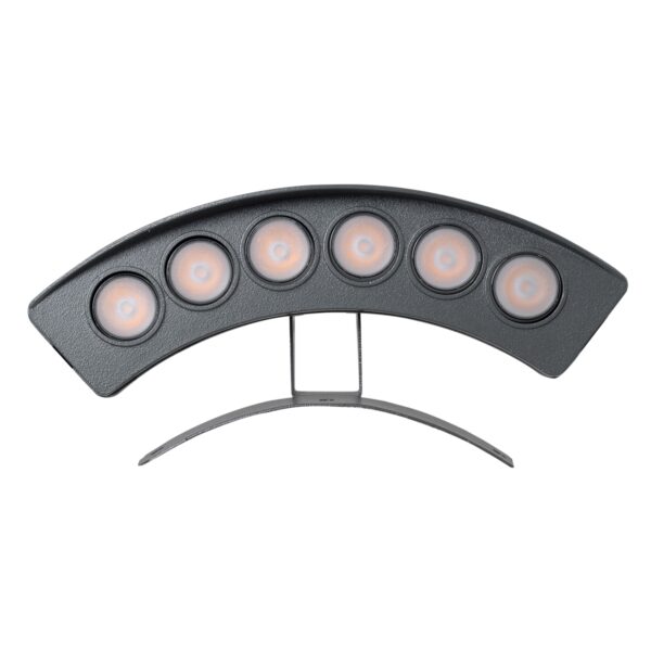 GloboStar® TREELIGHT-PLANTE 90459 Κυρτή Μπάρα Φωτισμού Wall Washer Ειδική για Φυτά – Δέντρα LED 6W 630lm 15° DC 24V Αδιάβροχο IP67 Μ18 x Π3.7 x Υ7.5cm RGBW DMX512 – Γκρι Ανθρακί – 3 Years Warranty