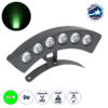 GloboStar® TREELIGHT-PLANTE 90458 Κυρτή Μπάρα Φωτισμού Wall Washer Ειδική για Φυτά – Δέντρα LED 6W 600lm 15° DC 24V Αδιάβροχο IP67 Μ17.5 x Π4.5 x Υ8cm Πράσινο – Γκρι Ανθρακί – 3 Years Warranty