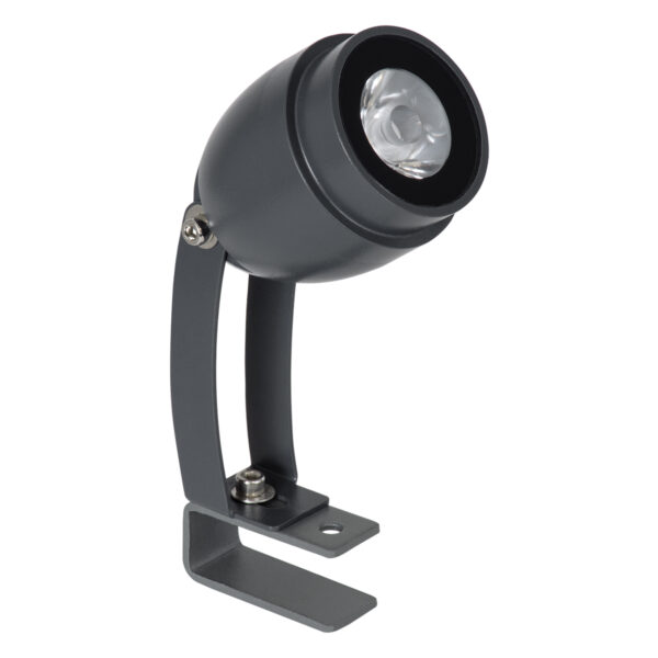 GloboStar® TREELIGHT-TREEGAL 90462 Σποτ Φωτισμού Ειδικό για Φυτά – Δέντρα με Βάση Μπετού & Κορμού LED 3W 345lm 15° DC 24V Αδιάβροχο IP67 Φ5 x Υ14.7cm Φυσικό Λευκό 4500K – Γκρι Ανθρακί – 3 Years Warranty