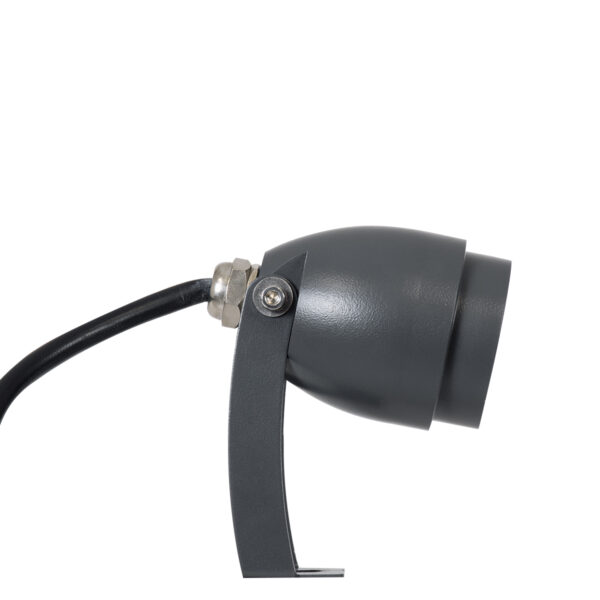 GloboStar® TREELIGHT-TREEGAL 90462 Σποτ Φωτισμού Ειδικό για Φυτά – Δέντρα με Βάση Μπετού & Κορμού LED 3W 345lm 15° DC 24V Αδιάβροχο IP67 Φ5 x Υ14.7cm Φυσικό Λευκό 4500K – Γκρι Ανθρακί – 3 Years Warranty