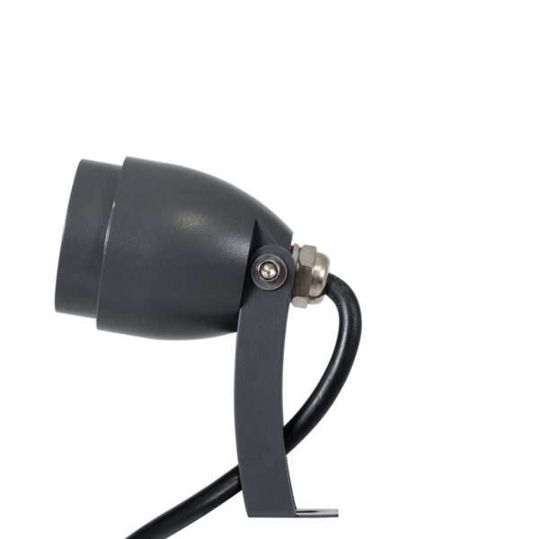 GloboStar® TREELIGHT-TREEGAL 90462 Σποτ Φωτισμού Ειδικό για Φυτά – Δέντρα με Βάση Μπετού & Κορμού LED 3W 345lm 15° DC 24V Αδιάβροχο IP67 Φ5 x Υ14.7cm Φυσικό Λευκό 4500K – Γκρι Ανθρακί – 3 Years Warranty