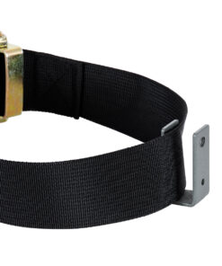 GloboStar® 90476 Βάση Αλουμίνιου για Στήριξη σε Ιμάντα (U) Τοποθέτησης για Σποτ και Προβολείς Αρχιτεκτονικού Φωτισμού Φυτών και Δέντρων Γκρι Ανθρακί Μ4.3 x Π1.8 x Υ2cm