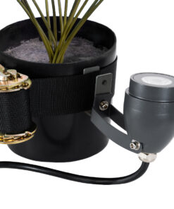 GloboStar® 90480 Ιμαντας Στηριξης με Καστάνια Μήκους 200cm για Βάση Αλουμίνιου (U) για Τοποθέτηση Σποτ και Προβολέων Αρχιτεκτονικού Φωτισμού Φυτών και Δέντρων Μ200cm