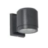 GloboStar® WALLLIGHT-SONA 90481 Φωτιστικό Τοίχου – Απλίκα LED 12W 1080lm 5° DC 24V Αδιάβροχο IP67 Μ9.5 x Π13 x Υ11cm Θερμό Λευκό 2700K – Γκρι Ανθρακί – 3 Years Warranty